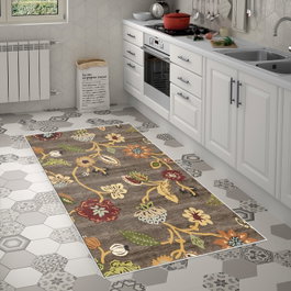 Conceptum Alfombra de Pasillo Mu176 - Coffee (80 x 200 cm)